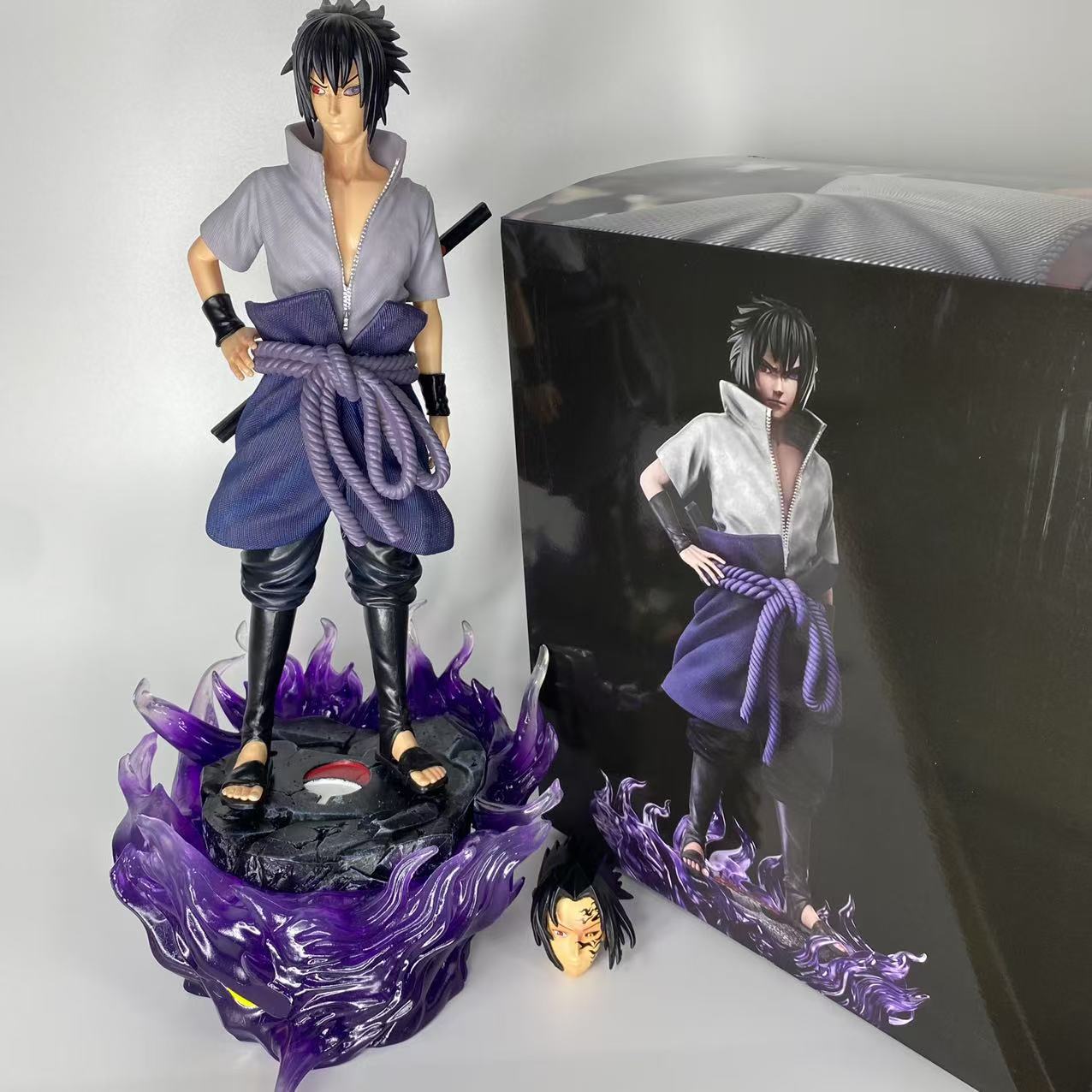Anime Naruto Figuren Uchiha Sasuke Statue GK Figuren Modell Dekor Spielzeug PVC Schreibtischornament Puppe Schöne Geschenke Schönes Design