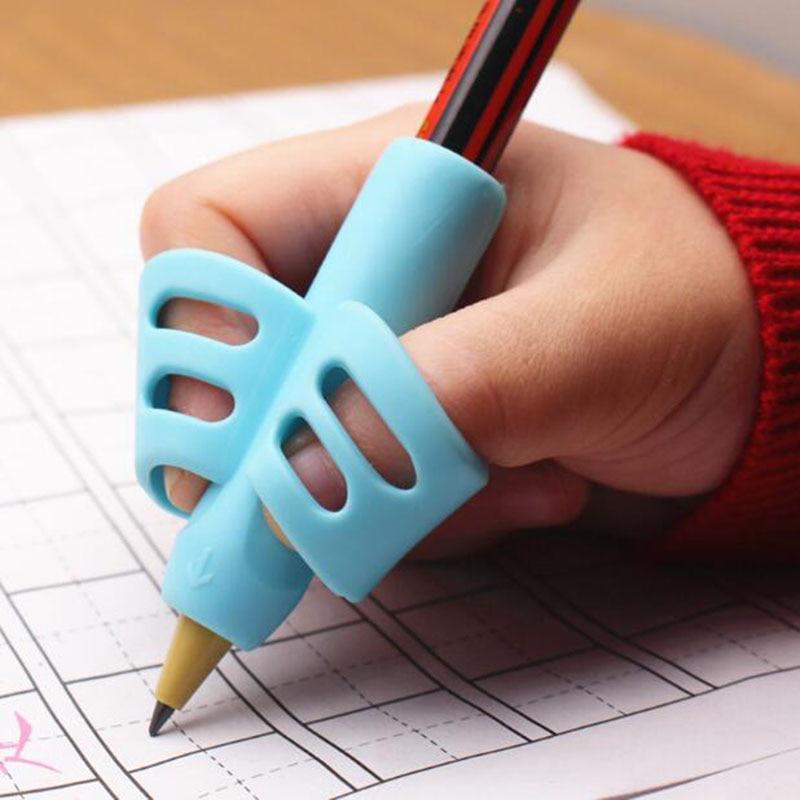 Zwei-Finger-Stifthalter, Baby-Schreibwerkzeug, Korrekturstift-Set, Schreibwaren, 3-teiliges Set, Geschenk, 2 Fische