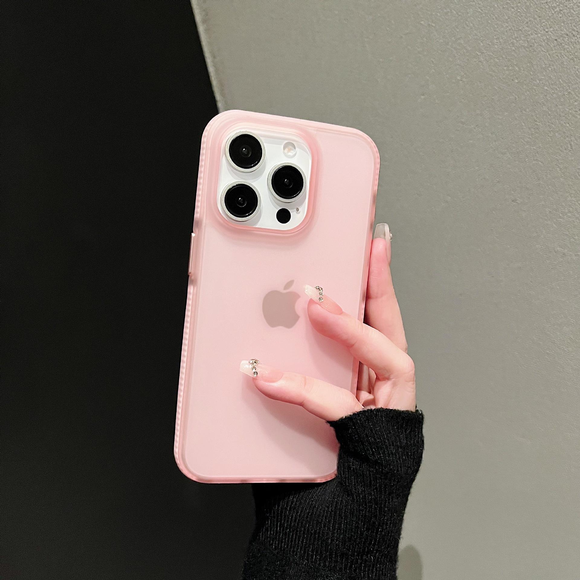 Ins Candy Color Apple 16pro Handyhülle, Mattes Hautgefühl 2.0, Matt 15ProMax12 iPhone15