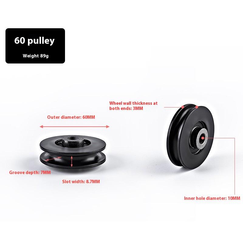50-160Mm Universelle Fitnessstudio Lagerrolle Nylonlagerrolle Seil Fitness Lagerrolle Fitnessgerät 60mm