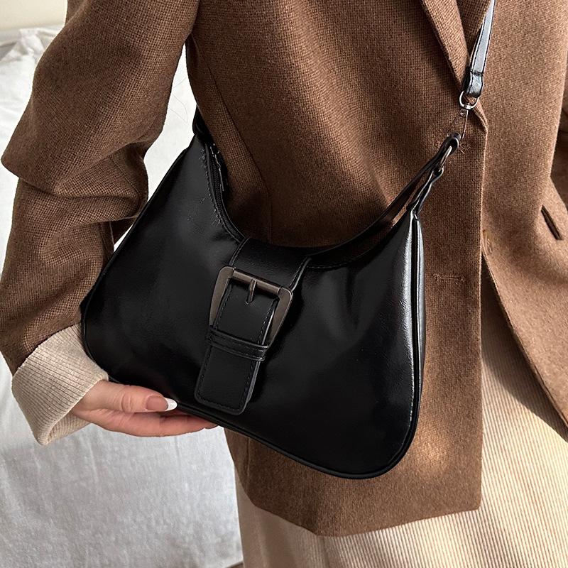 Tasche Tasche für Frauen Neu Einfach und hochwertig Einseitige Umhängetasche für Frauen Modische und vielseitige Umhängetasche für Frauen black