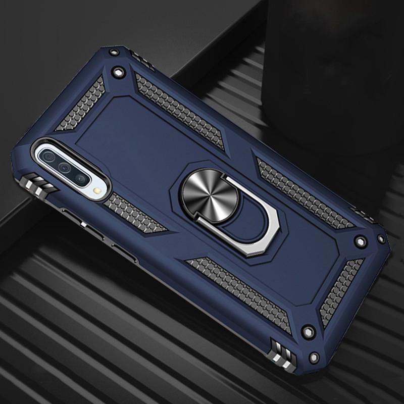 Magnetische Standhülle für Samsung Galaxy A51 A71 A50 A70 A30 A20 A10 Rüstung Handyhüllen für Samsung S20 S10 Plus Ultra S9 S8 Note 10 9 8 A9 A8 A7 Abdeckung Samsung Galaxy Note 10 blau