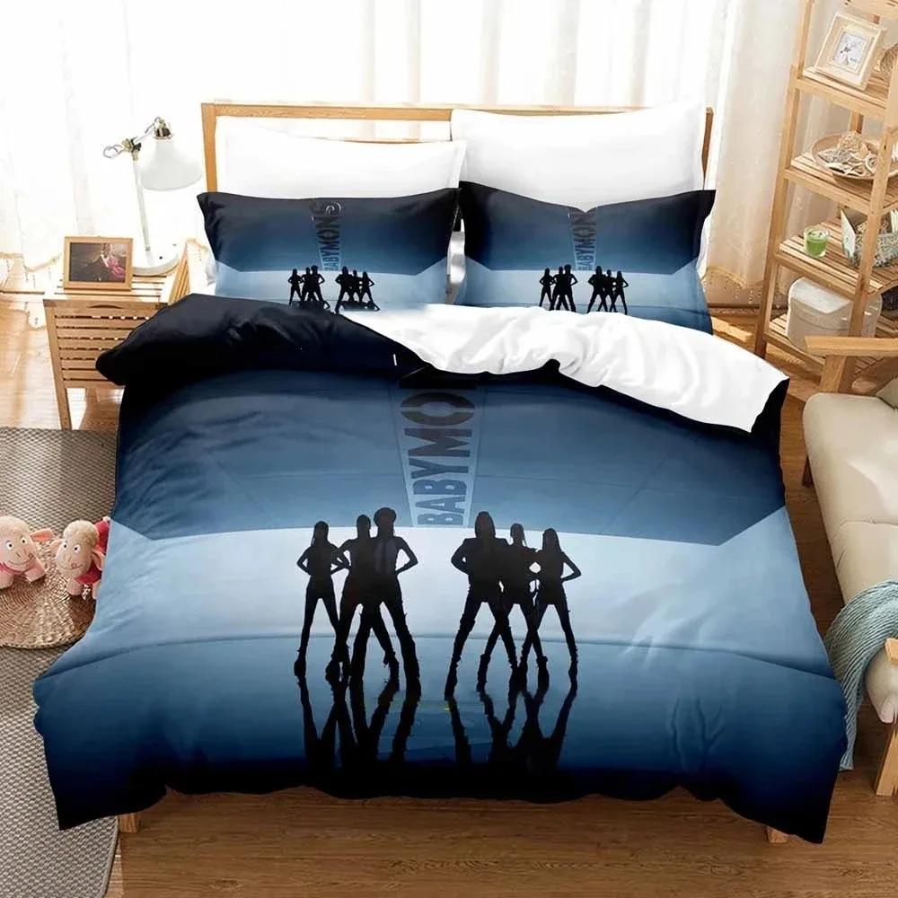Kpop BABYMONSTER Bequeme Bettdecke Bettbezug Kissenbezug Bettwäsche-Set Kinderzimmer Dekoration Heimtextilien US King 264x228cm