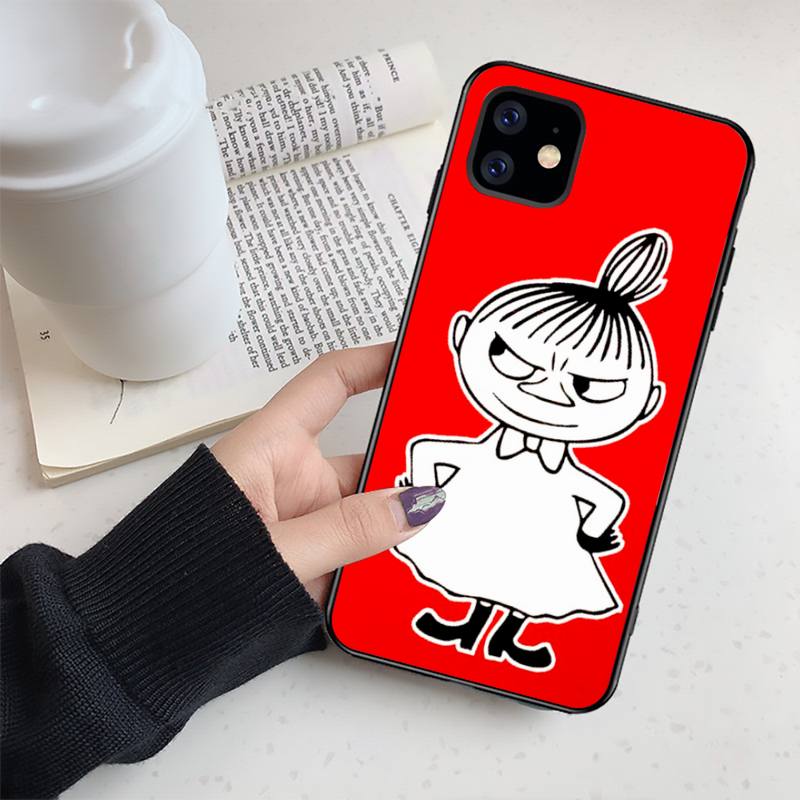 Süße M-moominS World Handyhülle für iPhone 11 12 13 Pro Max 5s 6s 7 8 Plus X Xr Xs Max Se 2020 13 Mini Hülle 7Plus 8Plus