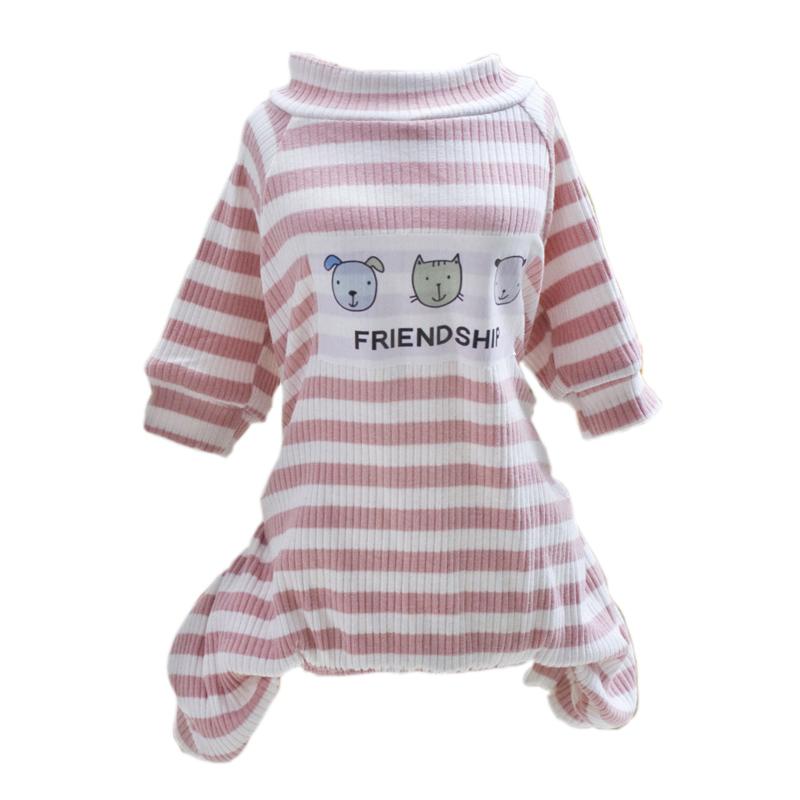 Weicher Baumwoll Hund Katze Overall Pyjama für Katzen Gotas Katzen Overalls Welpe Sphynx Kedi Mascotas Kleidung Kostüm Ubranko Dla Kota S-advise 1-2kg white