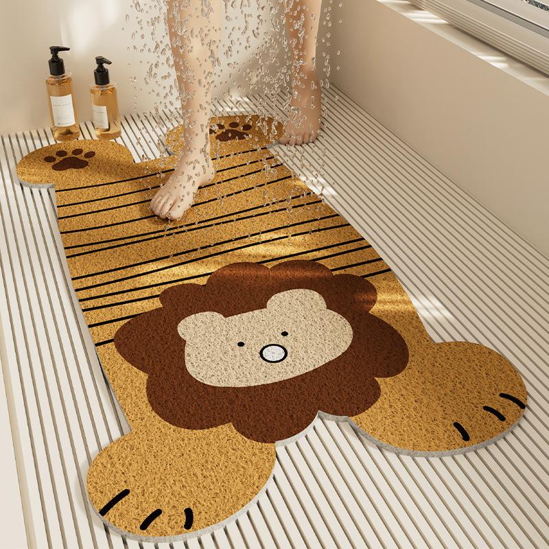 Badezimmer Rutschfeste Matte Toilette Zuhause Kinder Toilette Hohlmatte Duschraum Duschraum Bad Bad Bodenmatte Langlebig 40 * 70CM