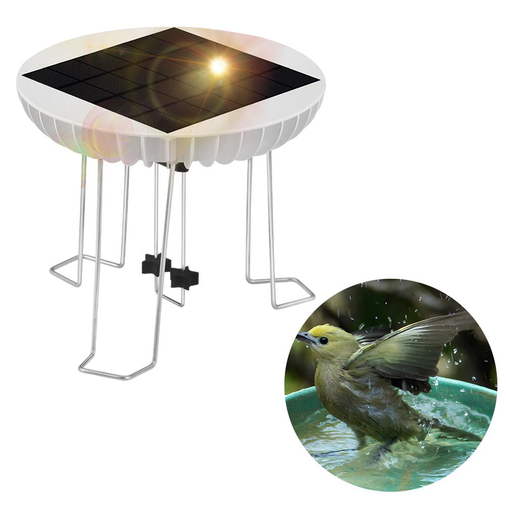 Solar Wasser Wiggler für Vogel Bad 3,7 V 1500 mAh Backup Lithium-Batterie Vogel Bad Aquarium Wasser weiß