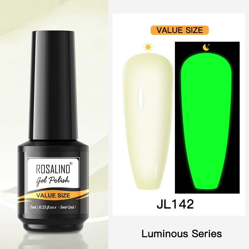 ROSALIND 15 ml Gel-Nagellack, Soak Off, neonfarbener, leuchtender Gel-Nagellack, hell, für Nail-Art-Design, LED/UV-Lampe