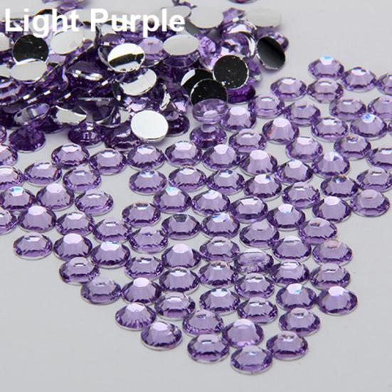 2000 Stück Harz-Strasssteine ​​mit flacher Rückseite zum Selbermachen, für Handyhüllen, Nagelaufkleber, 2/3/4/5 mm 3mm orchidee lichtfarbe