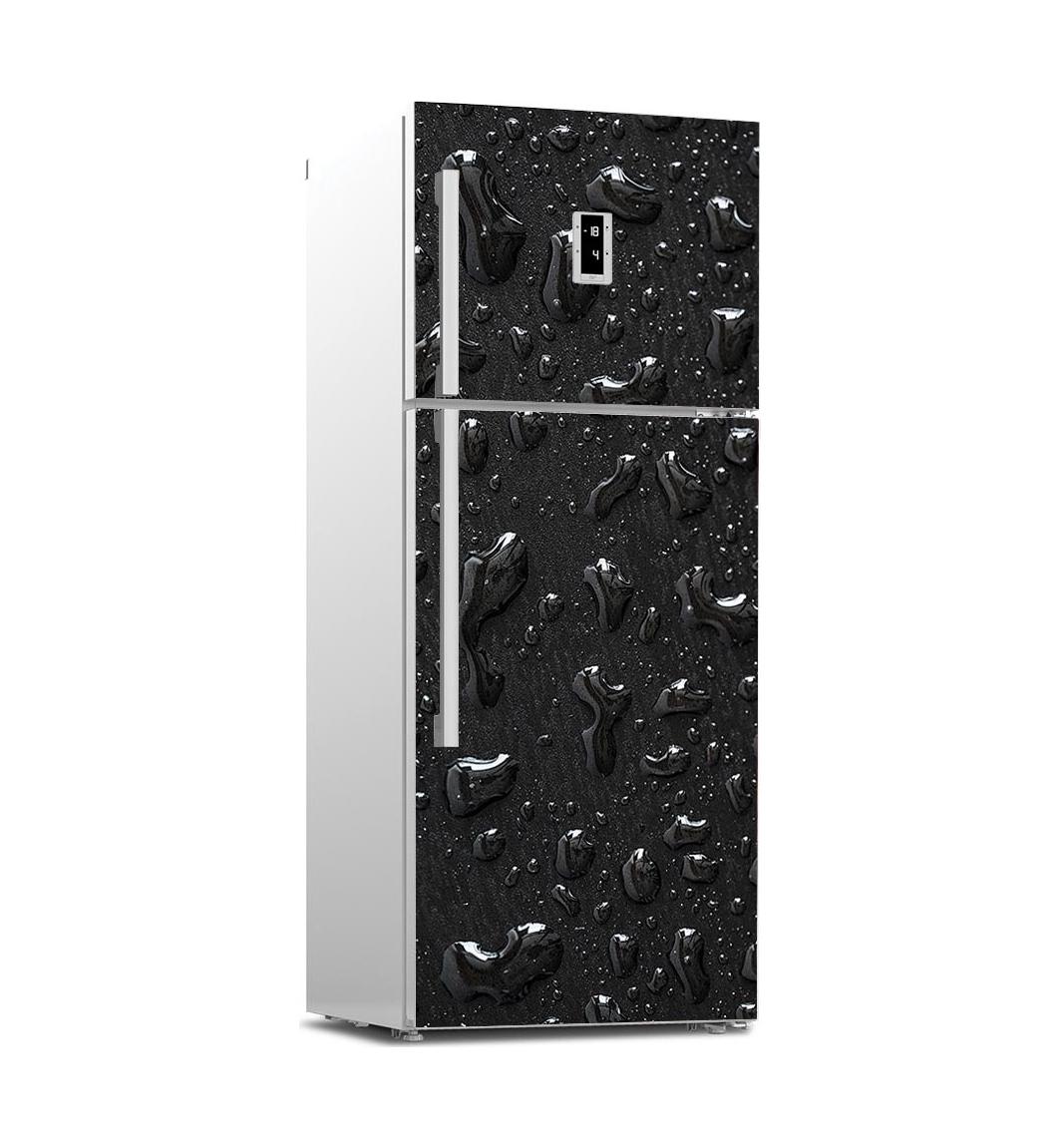 39Style Schöne Landschaft Kühlschrank Aufkleber Kühlschrank Abdeckung Tür Vinyl Selbstklebende Küche Möbel Dekor Wrap Gefrierschrank Aufkleber DIY 100x180cm(cut 2pcs)