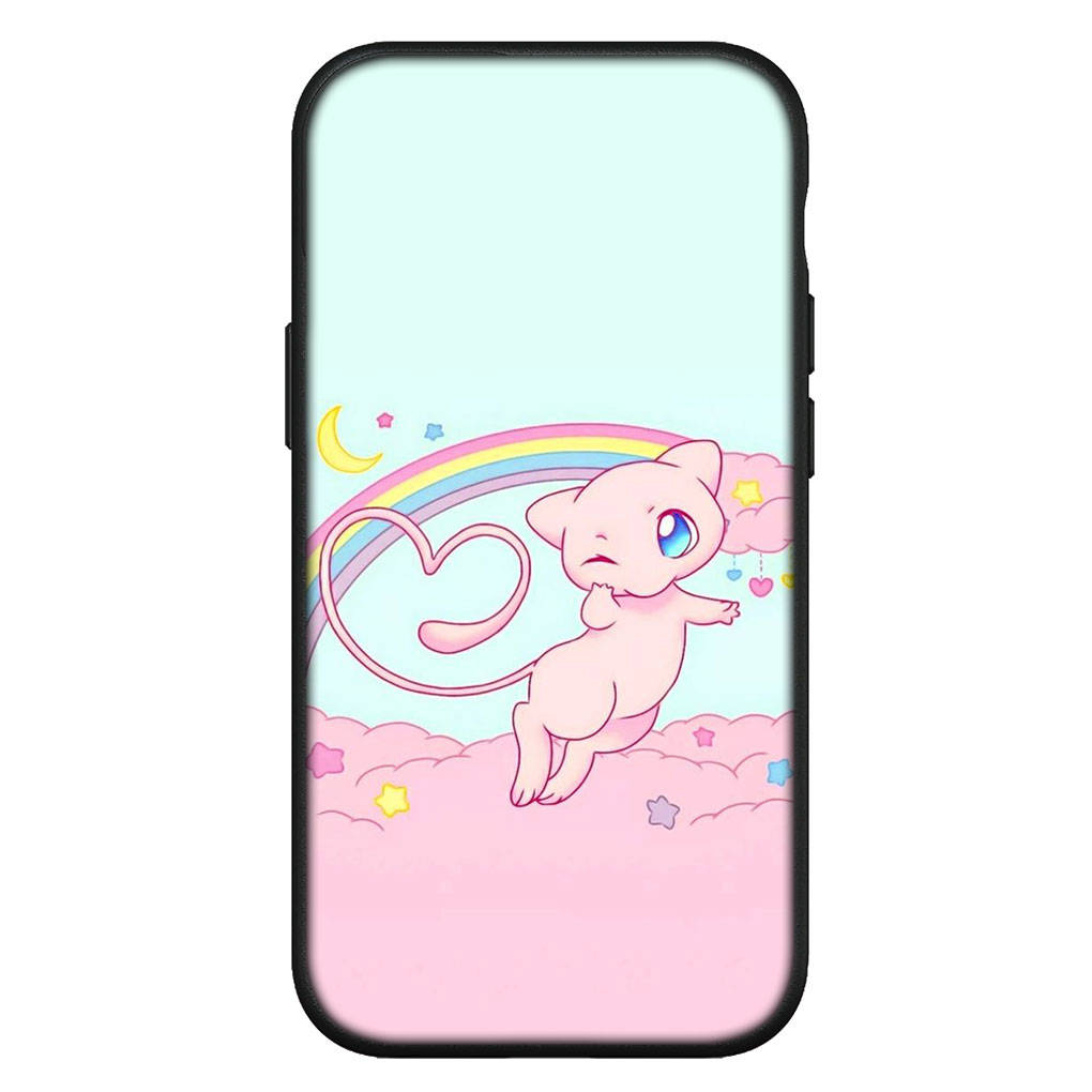 Hülle für iPhone 15 14 Xiaomi Redmi Note 13 12 11 Pro Max X 8 7 9 XR Samsung Galaxy S24 S23 OPPO A15 Huawei Mew Mewtwo Pokemon Pikachu Handyhülle for Samsung Galaxy S7 Edge rehbraun