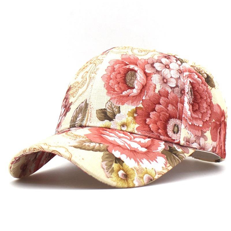 CLIMATE Floral Denim Baseball Cap Hut Frauen Mode Blume Caps Denim Jeans Frauen Tragen Cap Frauen Coole Hut Caps für Frauen Mädchen Fits 56to59cm head