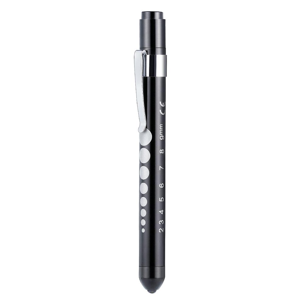 LED-Taschenlampe, medizinisch, mit Stift, Taschenlampe, tragbar, für Schüler schwarz