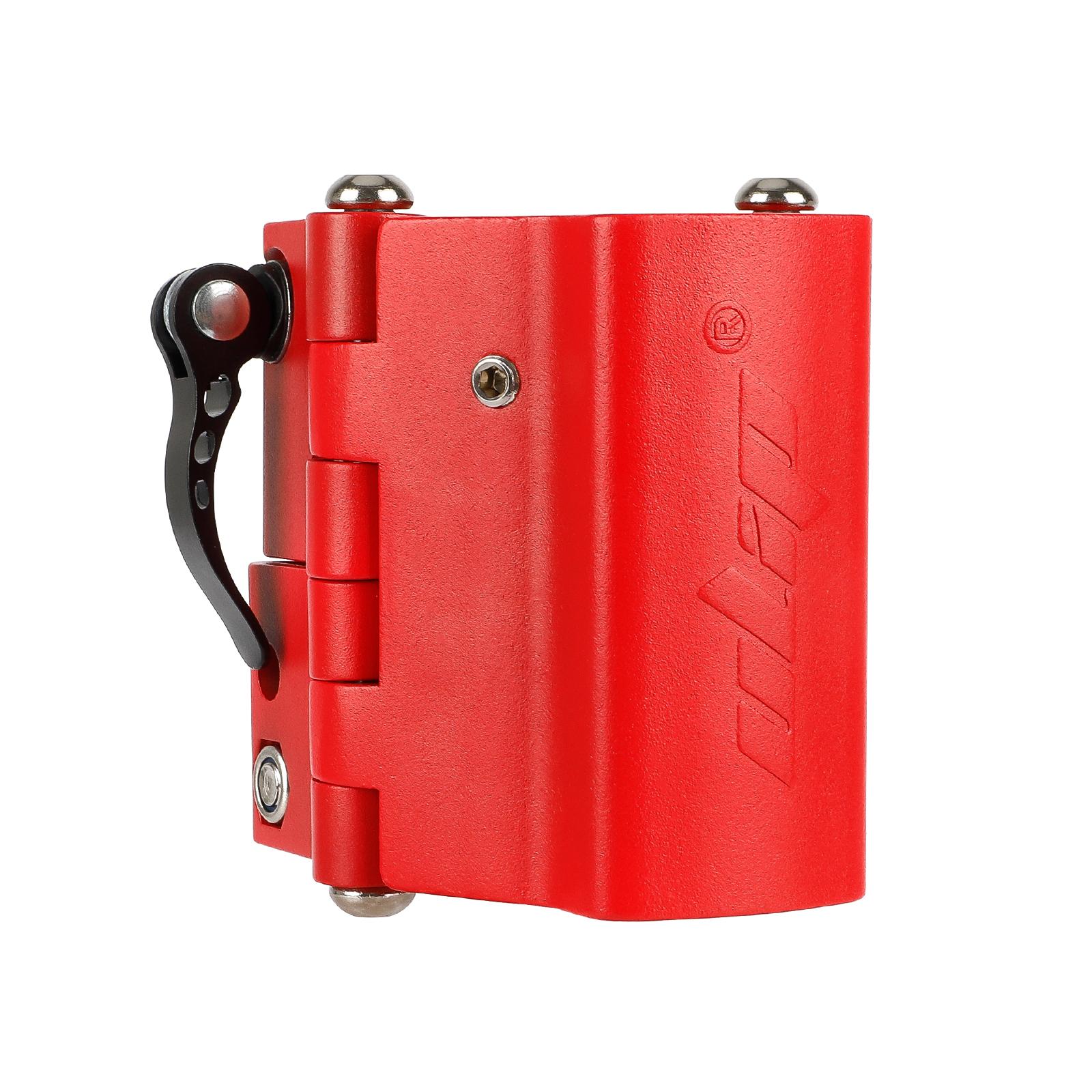 Ulip Upgrade Klappklemme, vertikale Stange, robustes Schloss, universelles Zubehör für Elektroroller rot