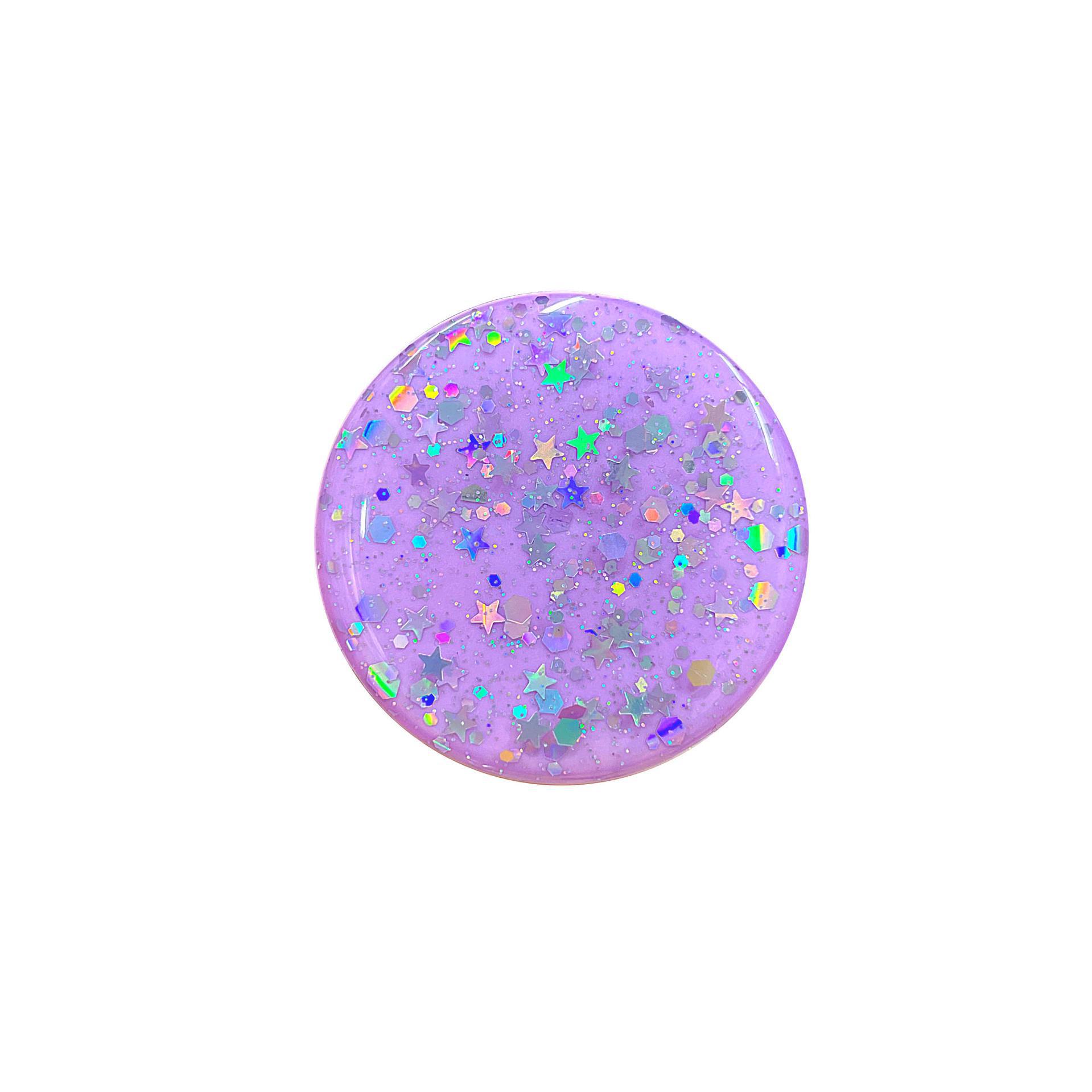 Sternenhimmel-Tischständer zum Einziehen für Handys und Tablets – inklusive Flashback-Aufkleber Violett