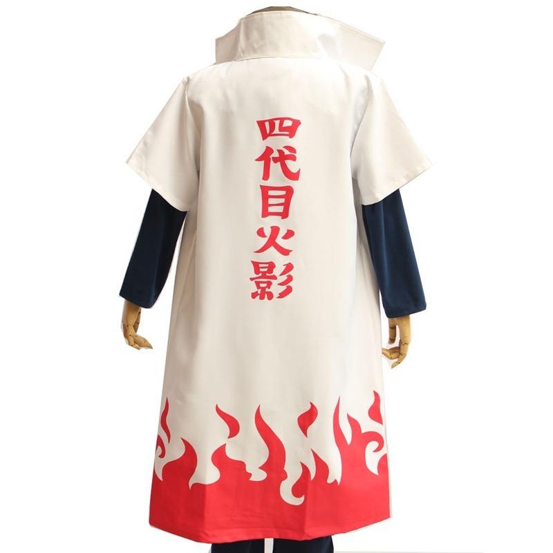 Namikaze Minato Cosplay von Cartoon-Kostümen 4. Hokage-Umhang Uzumaki Cartoon Cape Cosplay-Kostüm-Outfit M white
