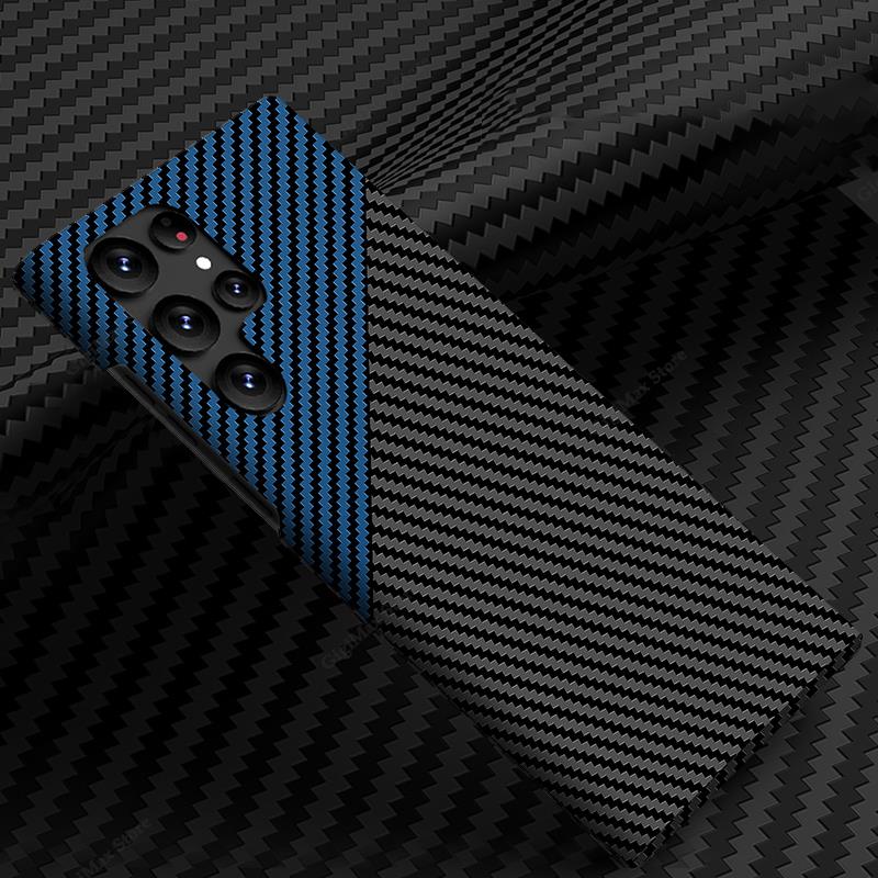 Carbon Fiber Telefon Fall Für Samsung Galaxy S24 S22 S23 Ultra 5G S21 S24 Plus S23 + Drahtlose Ladegerät Fall für Samsung S22 Ultra Dünne Funda S24