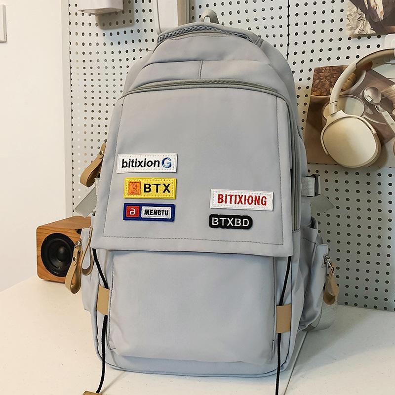 Schultaschen Studenten Mädchen Gymnasiasten Burgunderrot Herren Rucksack mit großer Kapazität Mittelschüler