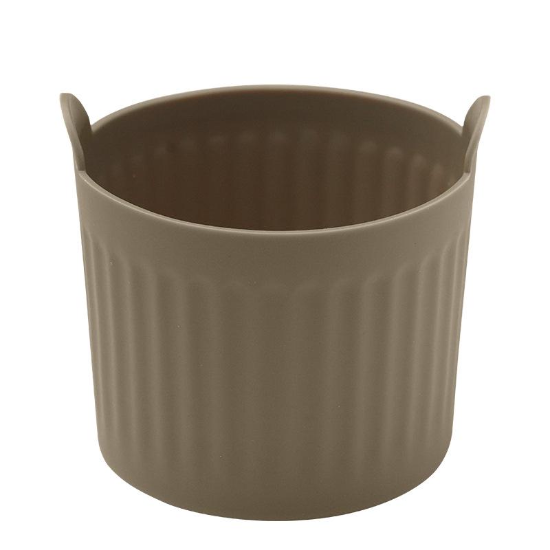 3/4/6/12 Stück Air Fryer Silikon Eierpochierbecher Silikon Eierkocherform Backen Pudding Torte Kuchen Desserts Eierpochiermaschine 12PCS braun