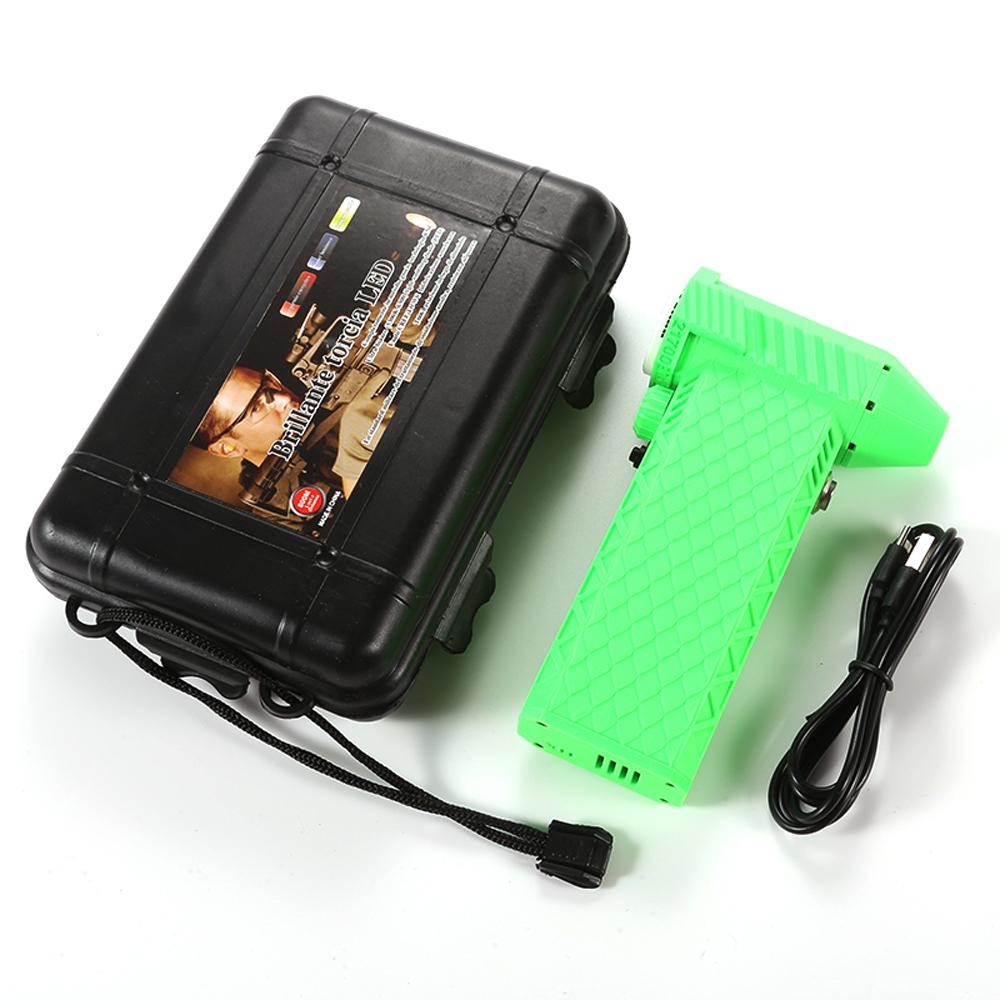 Outdoor Akku Handheld 110000RPM Ventilator Kompakter Hochleistungs-Haartrockner Tragbarer Camping Turbo-Ventilator grün