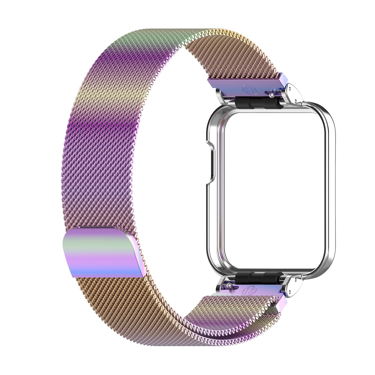 Milanese Strap Für Xiaomi Mi Uhr Lite Smart Uhr Metall Rahmen Protector Fall Armband Armband Für Redmi Uhr 2 Lite correa Redmi Watch 2 Lite bunt