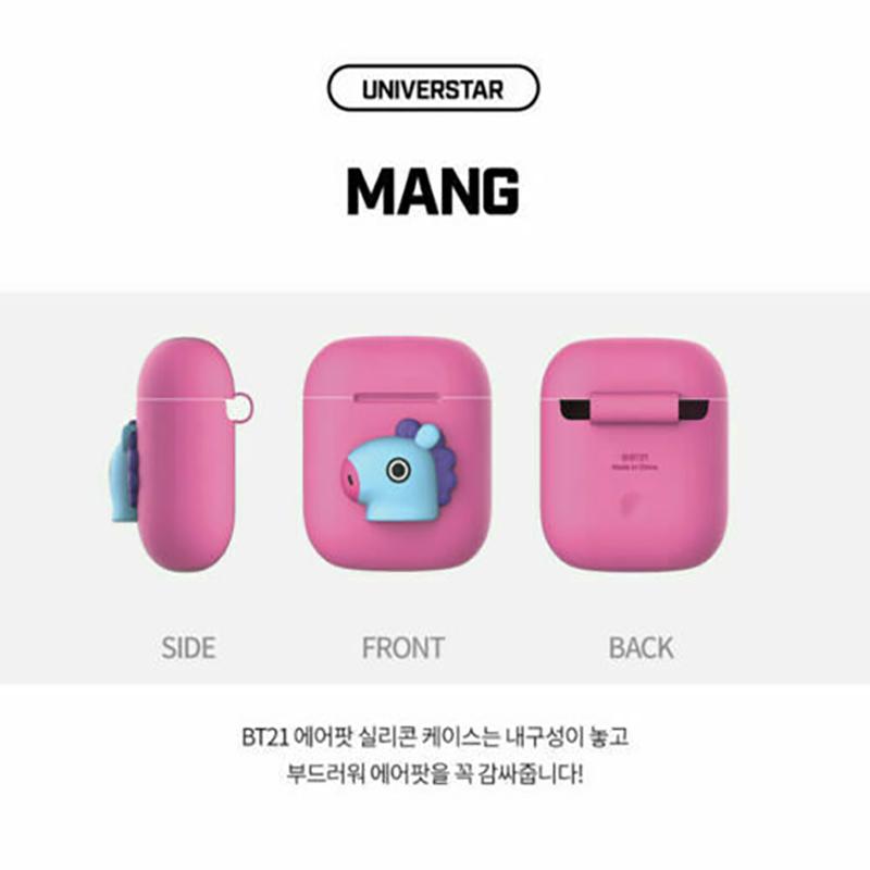 BTS BT21 Offiziell für AirPods Hülle Silikonhülle Neu für Apple für AirPods 1 für AirPods 2 MANG