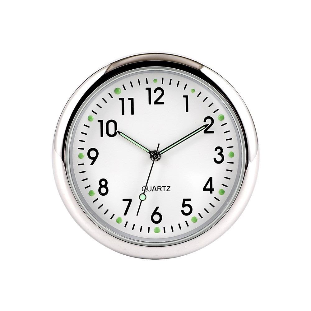 40mm Auto-Uhr Metall Elektronische Uhr Neue Quarz-Uhr Auto weiß