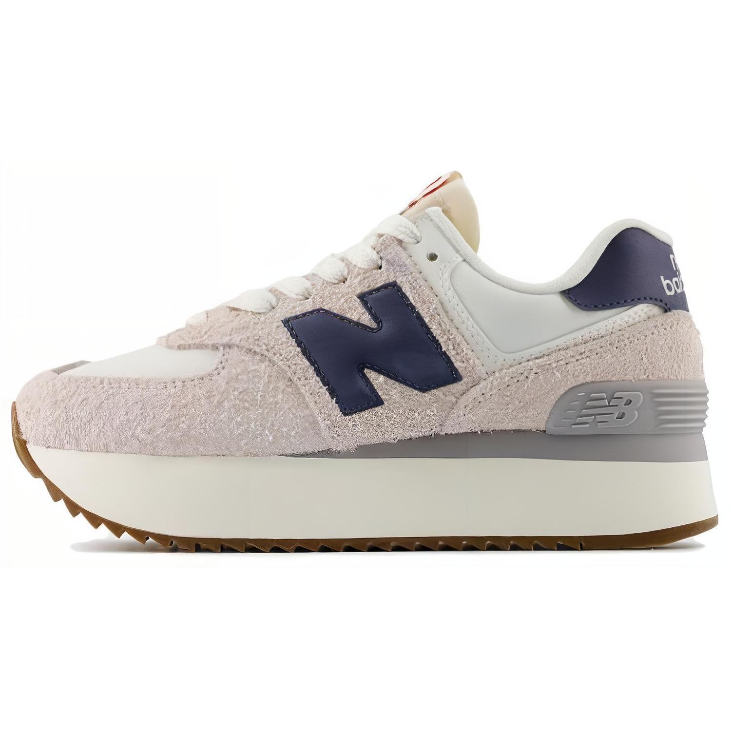 New Balance 574+ Moonbeam Dark Arctic Grey Damen Sneaker Creme Sea-Salt WL574ZQA 37