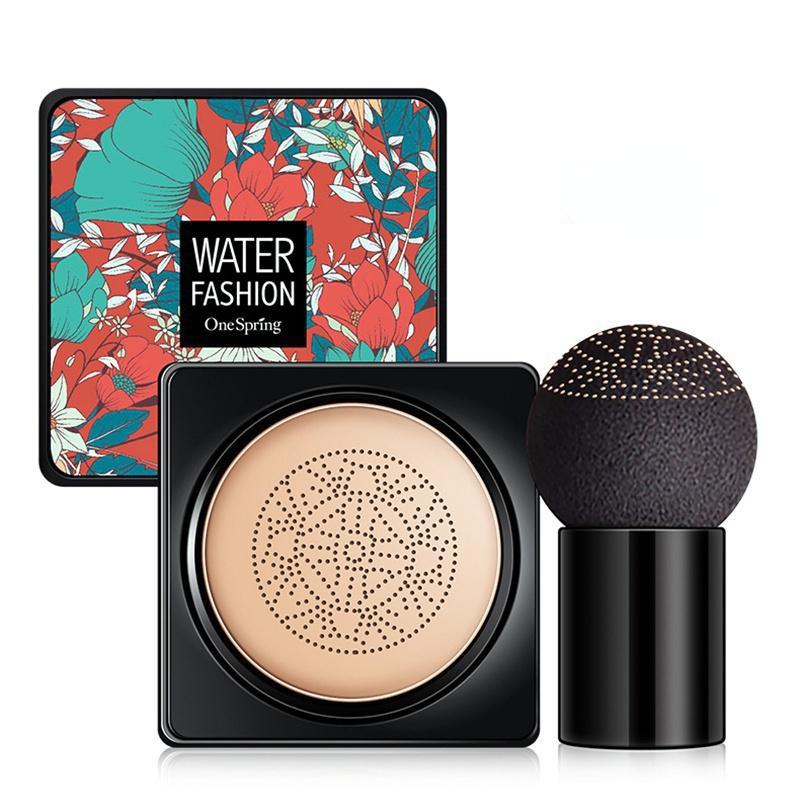 One Spring Air Cushion CC Cream Mushroom Head Foundation Feuchtigkeitsspendende BB Cream Nude Makeup Langanhaltendes mattes Concealer Foundation Makeup 01 (Naturals)