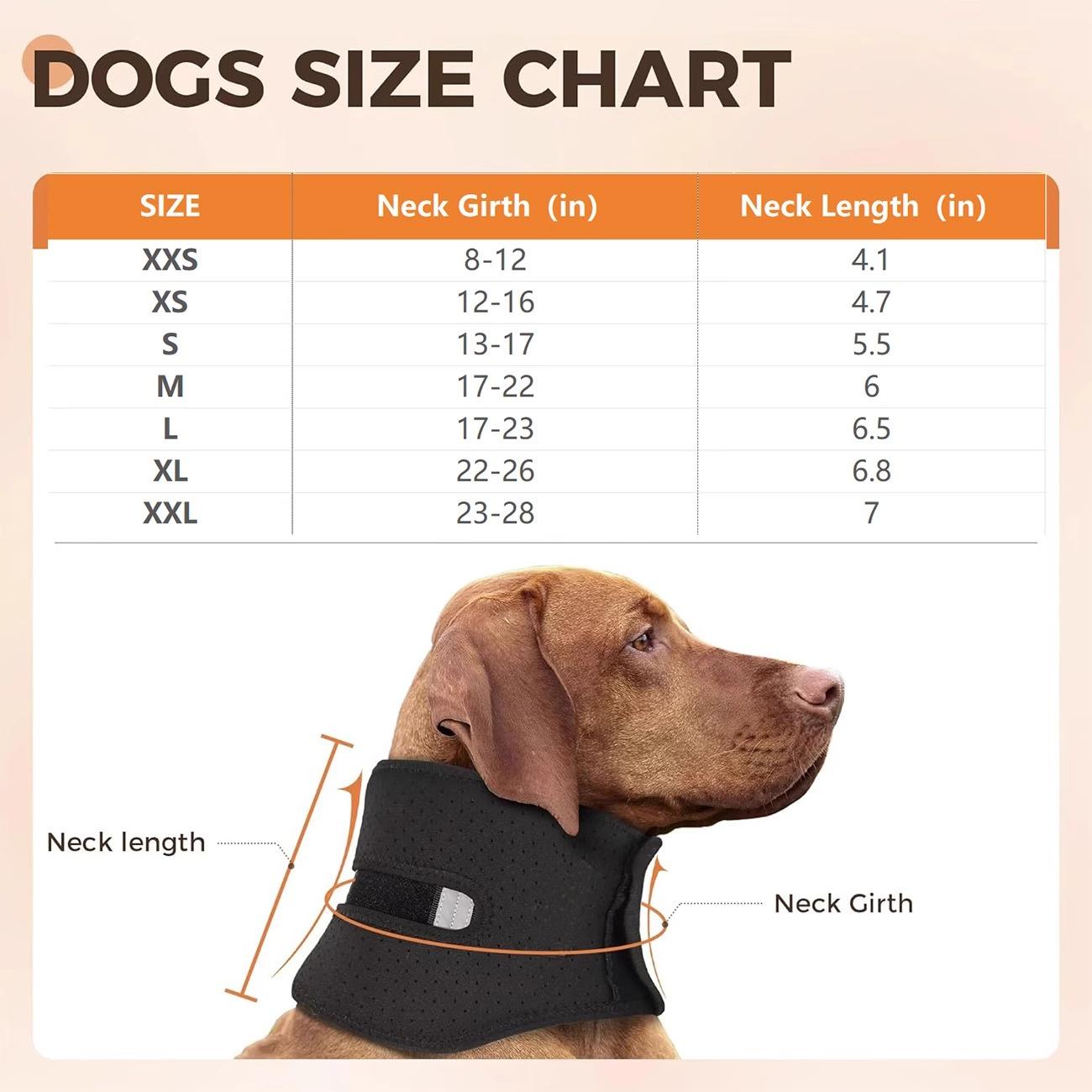 Halskrause für Haustiere Hundehalsband Hundehalsband Anti-Leck Verstauchung Kopfschutz Nach Operation Atmungsaktive Hunde-Nackenstütze Halsband XXL schwarz