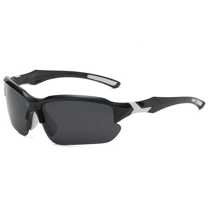 UV400 Polarisierte Sonnenbrille Reiten Fahrrad Sport Sonnenbrille Fahrerbrille weiß