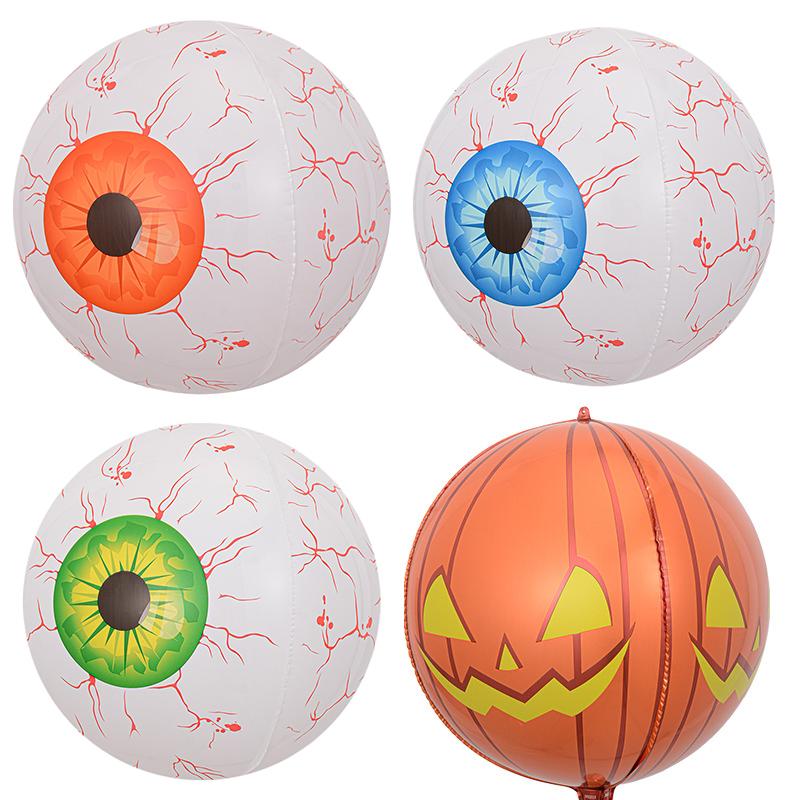 Halloween Augapfelform Dunkler Stil Dekorative Ballons Horror Halloween Ballons Langlebig Kürbisform Partydekorationen 55cm