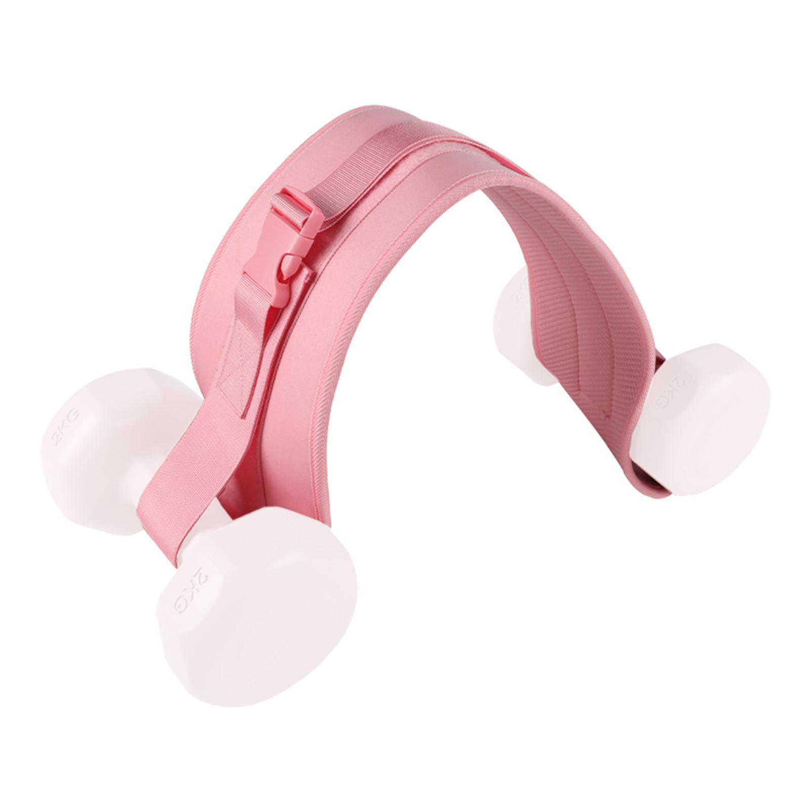 Übung Hip Thrust Gürtel Hantel Hip Thrust Band für Hanteln Kettlebells Platten rosa