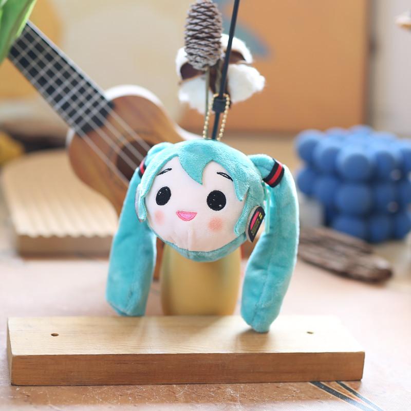 Süße süße Hatsune Miku Münze Brieftasche Plüsch Spielzeug Puppe Tasche hängen Schlüsselanhänger Puppe 12cm