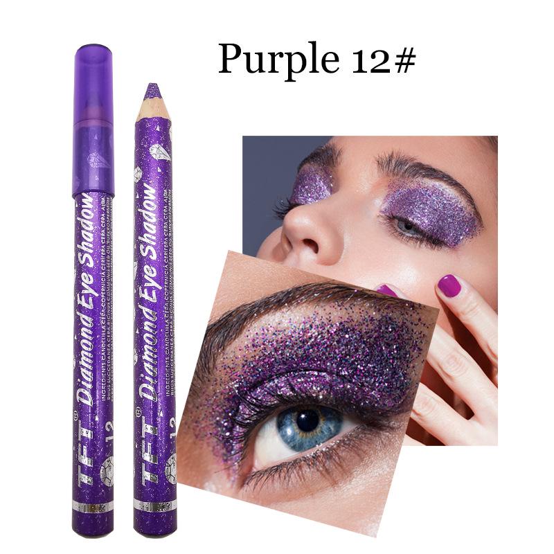 Modischer, langlebiger, wasserfester, glitzernder, farbiger Eyeliner, Lidschatten, Augen-Make-up-Kosmetik