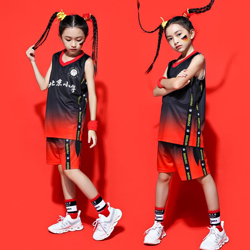 Kinder Basketball Trikot Set Jungen und Mädchen Sommer Trikot Personalisiertes Sport Trainings Trikot Kindergarten Trikot 2XS