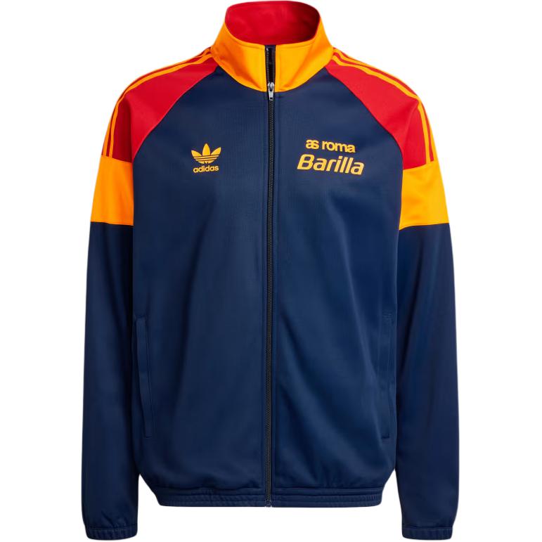 Adidas Originals FW24 AS Rom Fußballserie Bequeme Modische Vielseitige Jacke Herrenjacke Nachtblau IT3878 2XL