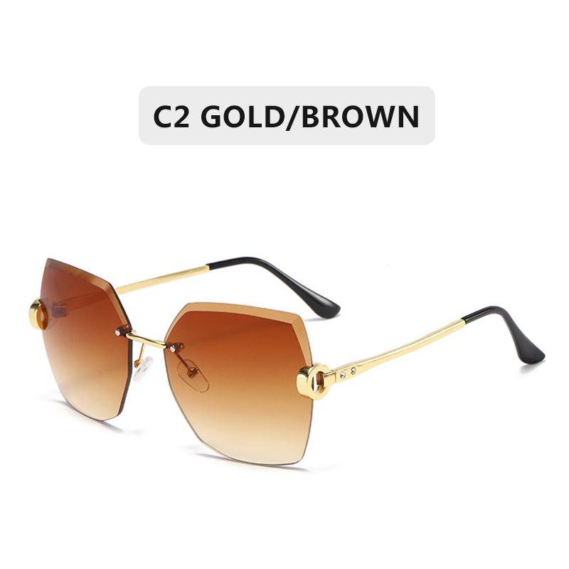 Luxus Sonnenbrille Frauen Mode Schwarz Retro Sonnenbrille Vintage Dame Sommer Stil Sonnenbrille Weibliche Berühmte UV400 C2