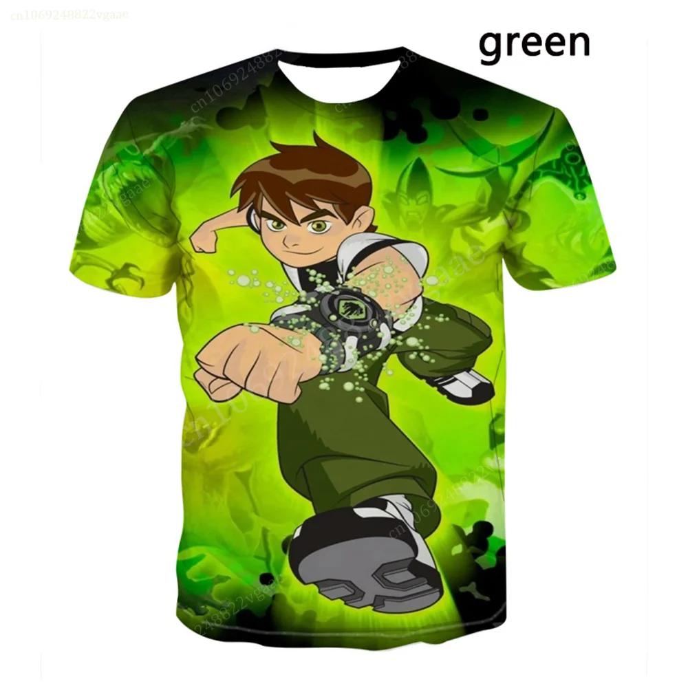 Sommer Ben Tennyson 10 T-Shirt Cartoon Jungen Mädchen T-Shirt Kinderkleidung Kinderkleidung T-Shirts Kostüm Trainingsuniform 130cm