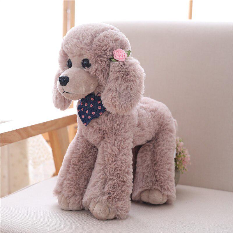 25/32/40 cm Simulation Teddy Hund Puppe Pudel Heimtextilien Plüschtier 25cm hellrosa