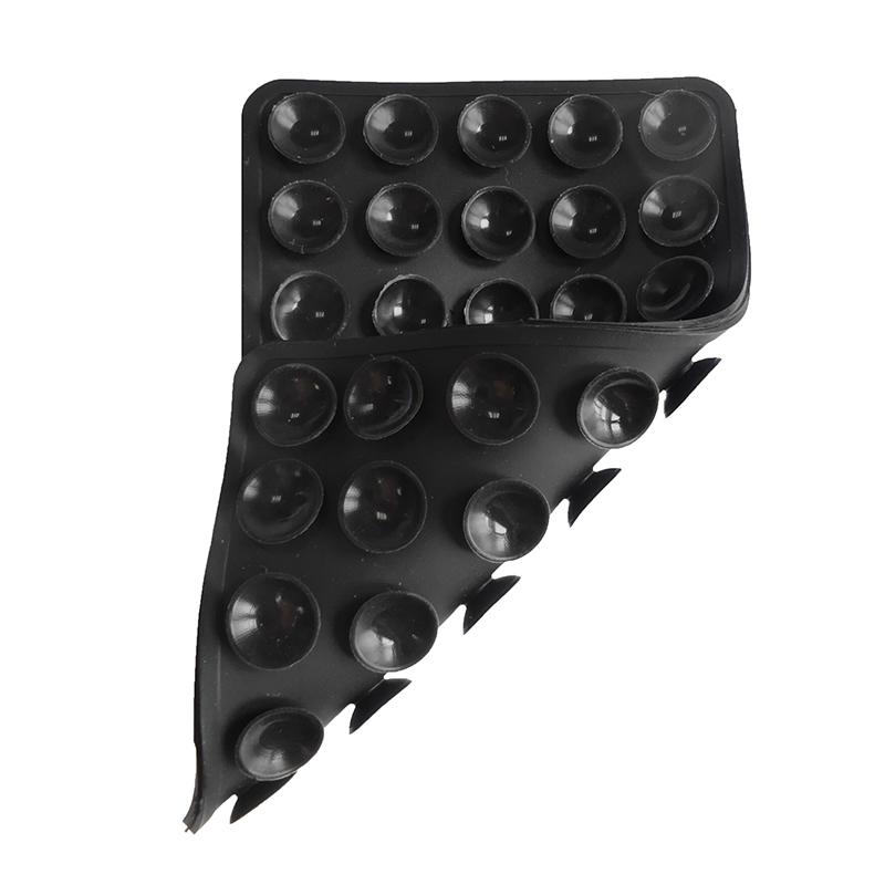 1 Stück selbstklebendes Saugnapf-Pad mit Rückseite für festes Pad, 40, doppelseitiges Silikon-Saugnapf für Handy-Befestigung, Saugnapf schwarz