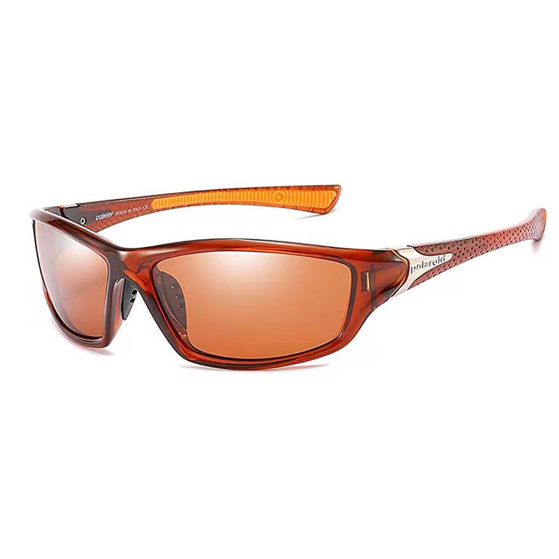 Vintage Herren Polarisierte Sonnenbrille Blendfreie Nachtsicht Autofahrerbrille Herren Sonnenbrille Klassische Outdoor-Sportbrille kaffeebraun