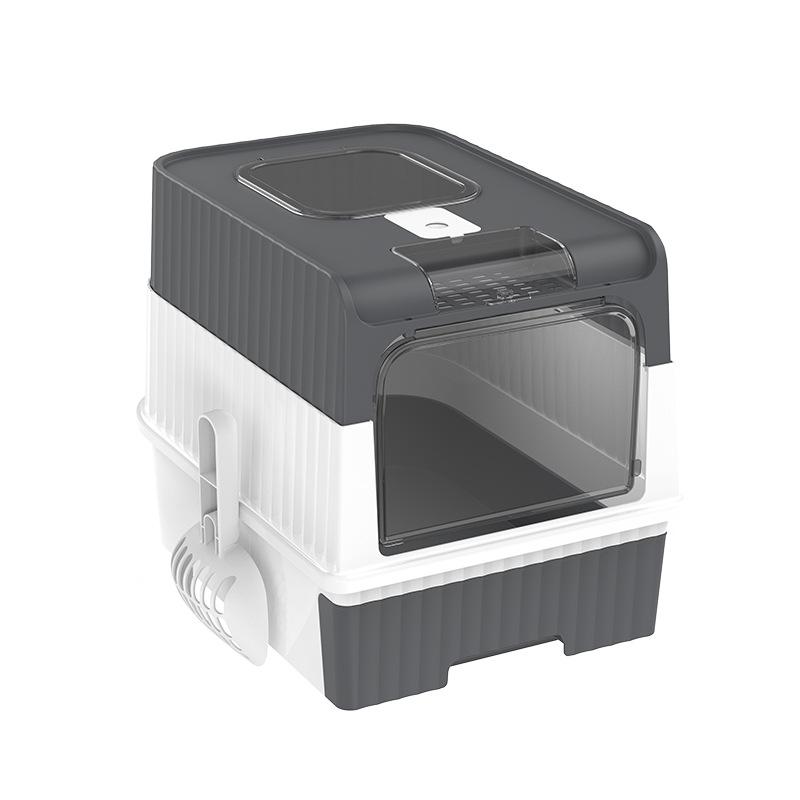 Katzentoilette Vollständig Geschlossen Schubladentyp Auslaufsicher Großer Raum Katzentoilette mit Geruchsbeseitigung