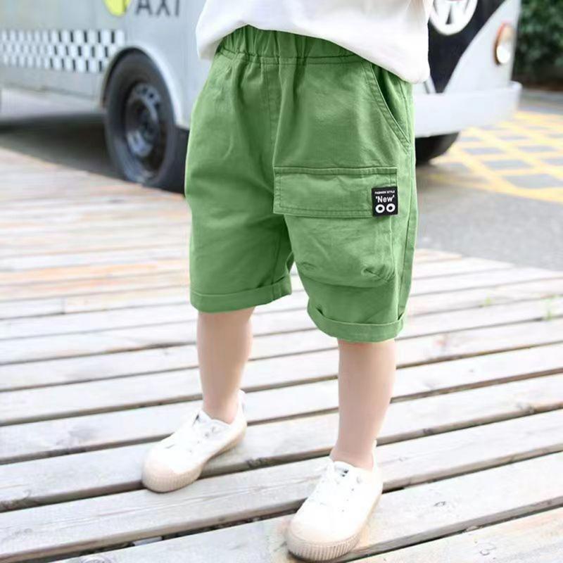 Kinder Shorts Sommer Jungen Lose Beiläufige Kurze Hosen Jungen Shorts grün