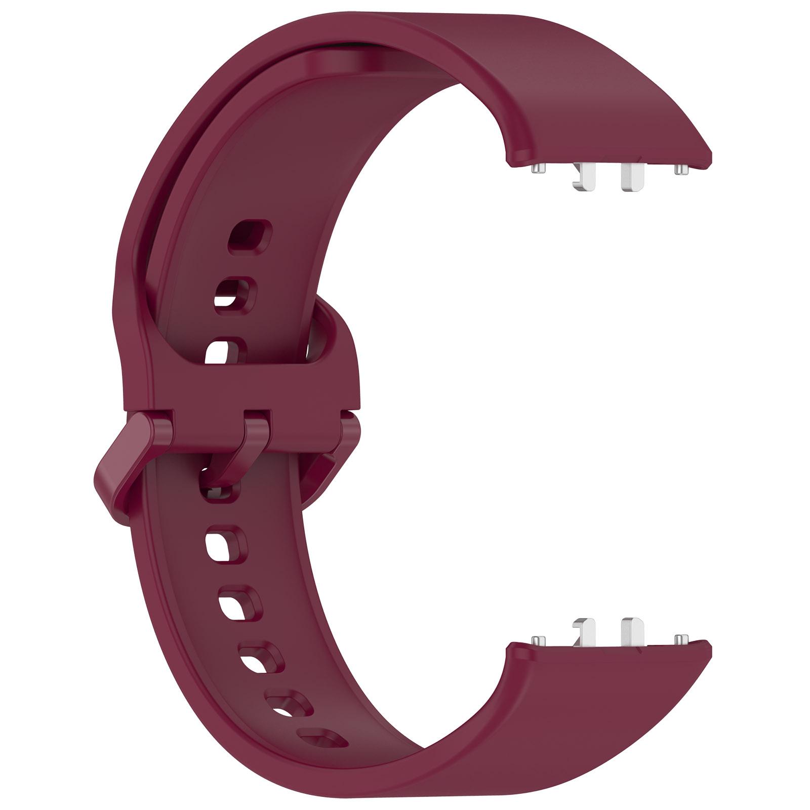Samsung Galaxy Fit 3-Armband für Samsung Galaxy Fit 3 Sportuhr, Silikonarmband, Ersatz-Sportarmband für Samsung Galaxy Fit3-Armband, Zubehör Samsung Galaxy Fit 3 wein rot