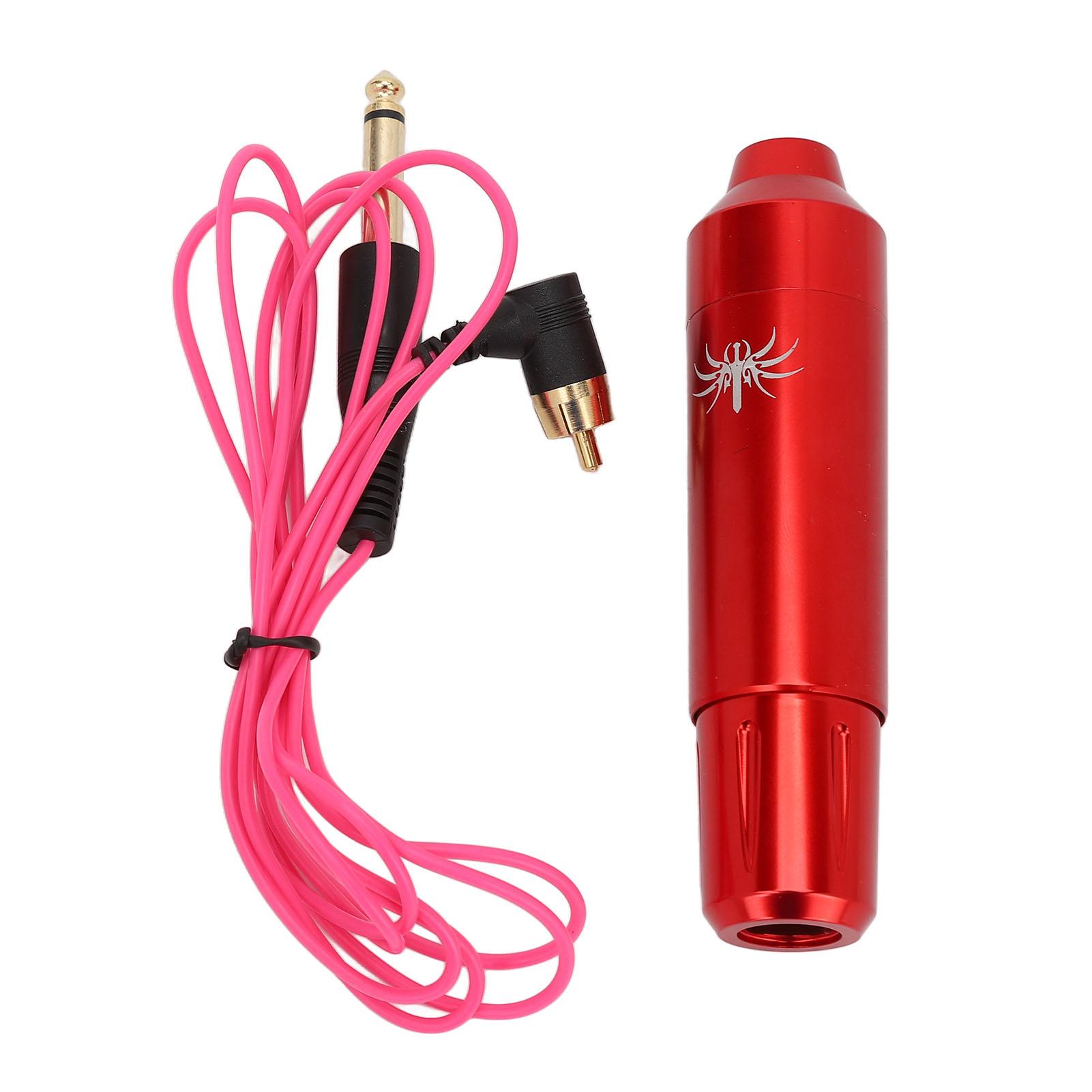 RCA Rotary Tattoo Pen Professionelle Salon Aluminiumlegierung Ergonomische Liner Shader Motor Tattoo Maschine rot