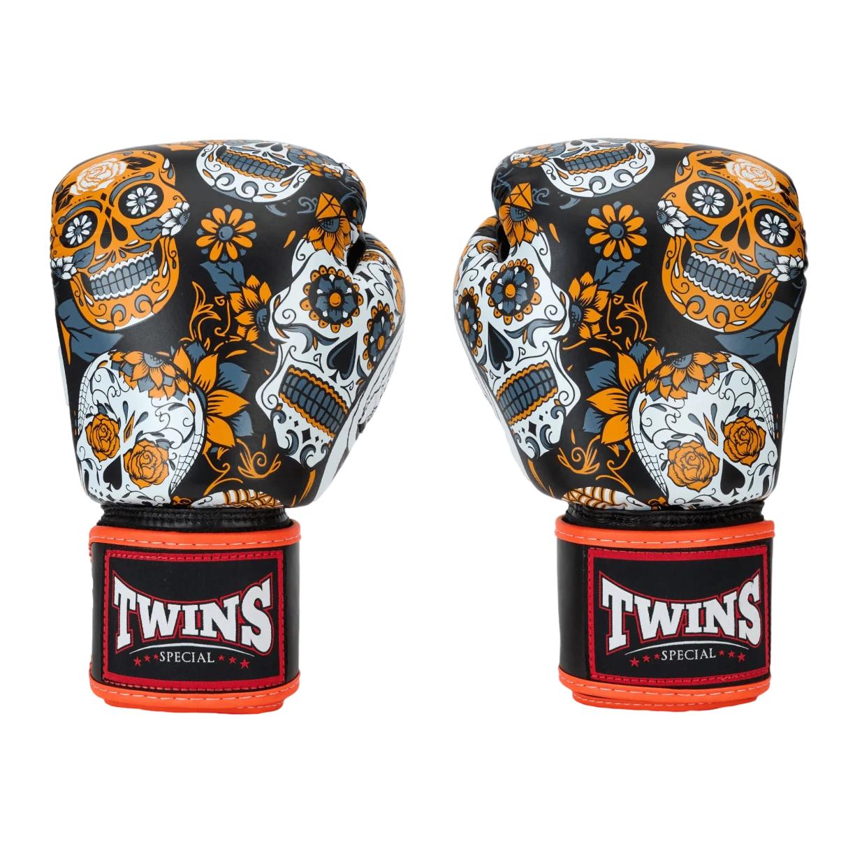 Twins Special Fancy FBGVL3 Boxhandschuhe 14OZ Orange