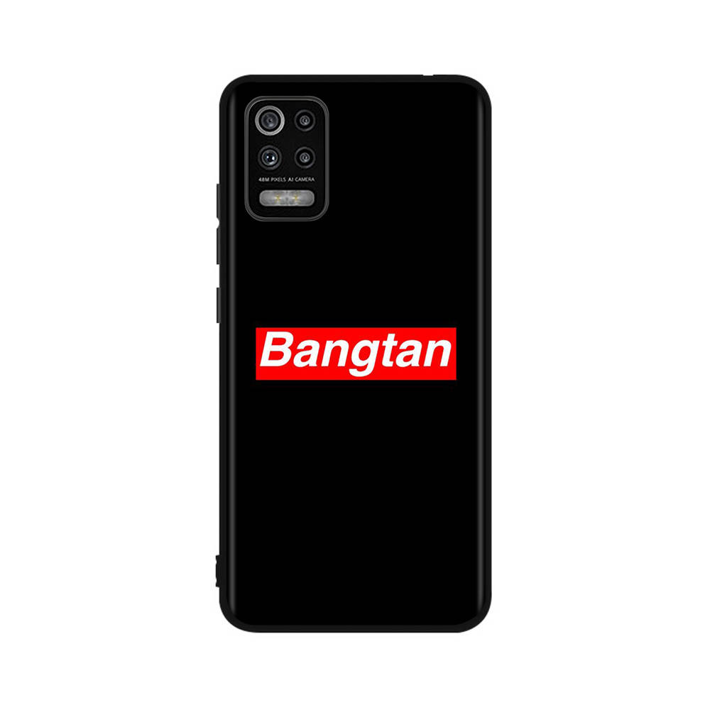 BT10 BTS Bangtan Boys Hülle für iPhone 16 15 Plus 14 13 12 11 Pro 8 7 6S 6 SE 5S X XR XS Max Realme C30 C33 C31 9I Huawei P30 Schwarze Weiche Hülle Huawei Nova 4E büffelleder