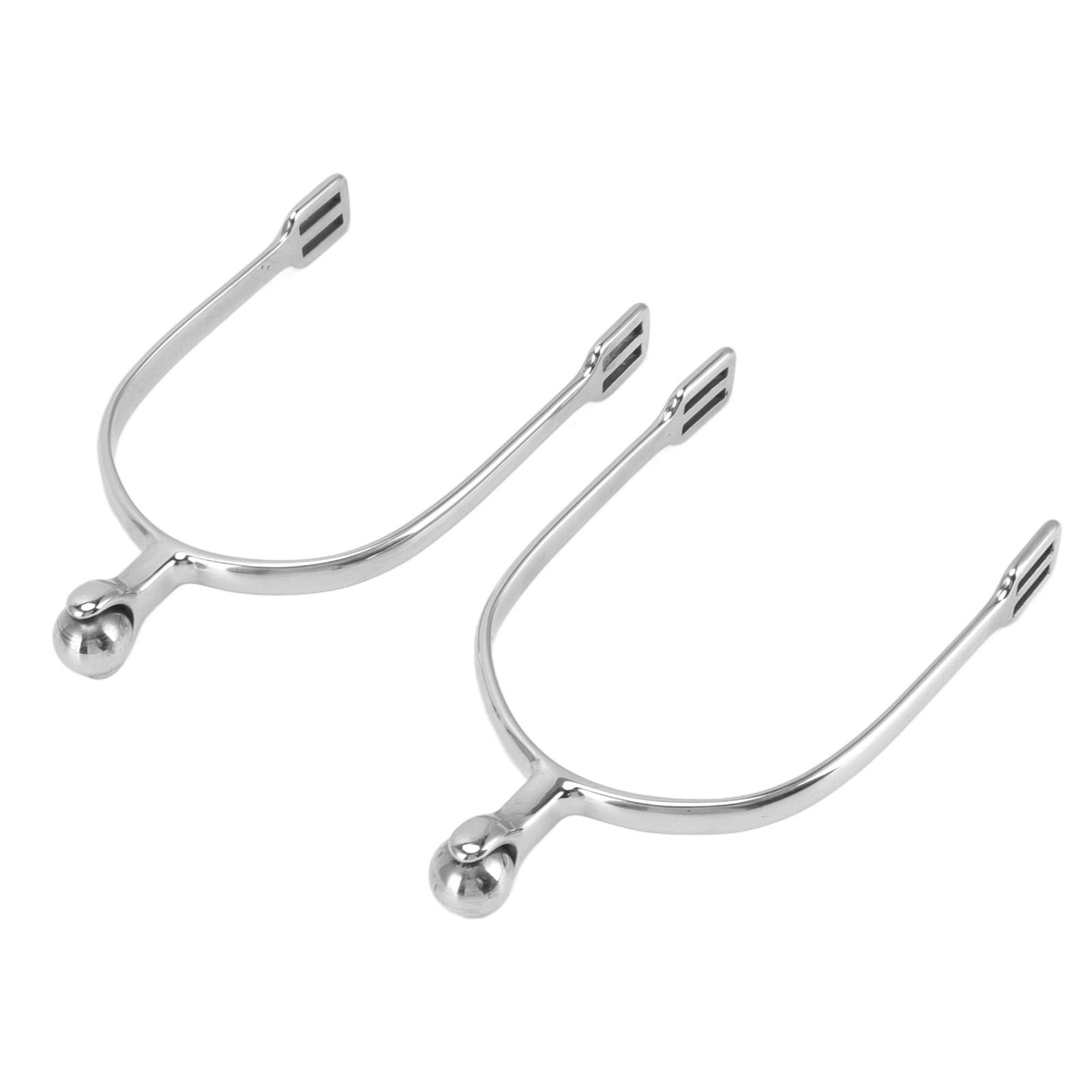 1 Paar Pferdesporen Edelstahl Western Cowboy Reitstiefelsporen für Pferdetraining Reiten