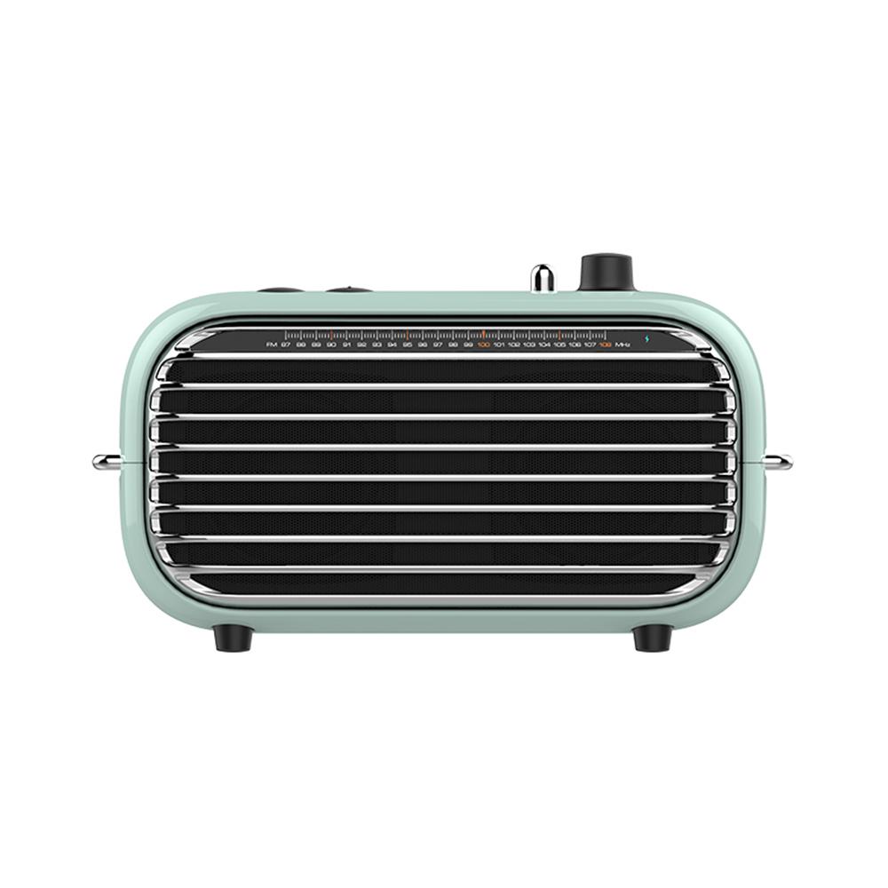 Lofree BT-Lautsprecher, Retro-Sound, tragbar, kabellos, Soundbox, Bass, FM-Radio, Lautsprecher, Audio-Player, wiederaufladbarer Mini-MP3-Player, 2000 mAh blau